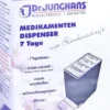 Medikamenten Dispenser 7 Tage Weiß Transparent Blindenschrift 1...
