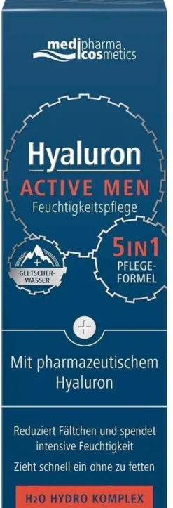 Medipharma Cosmetics Hyaluron Active Men Feuchtigkeitspflege 50...