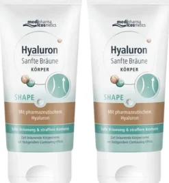 medipharma cosmetics Hyaluron Sanfte Bräune Shape Körperpflege 2 x 150 ml Creme
