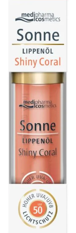 medipharma cosmetics Sonne Lippenöl shiny coral LSF 50 4 ml