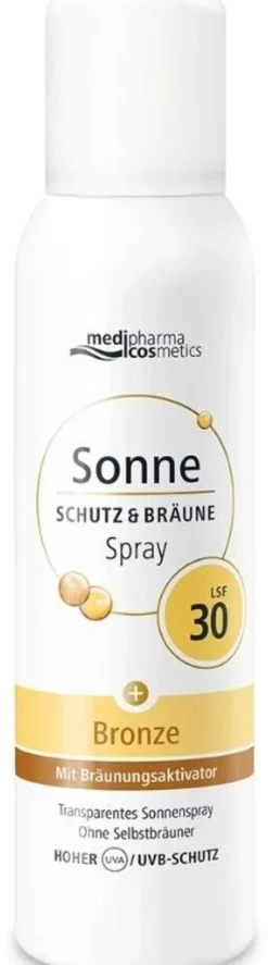 medipharma cosmetics Sonne Schutz & Bräune bronze LSF 30 Aerosol 150 ml Spray