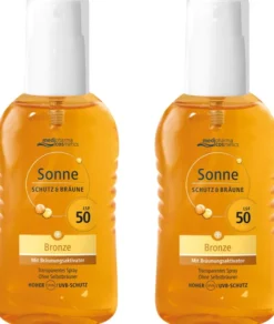 medipharma cosmetics Sonne Schutz & Bräune Bronze LSF 50 2 x 200 ml Pumpspray