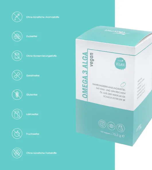 Medivital Omega 3 Alga 120 Kapseln