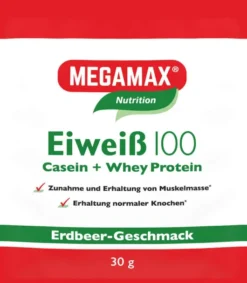 Megamax Eiweiß 100 Erdbeer 30 G Pulver