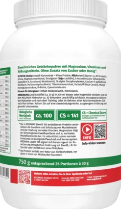 Megamax Eiweiß Vanille 750 G Pulver