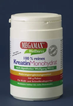 Megamax Kreatin Monohydrat 100% Rein 500 G