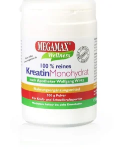 Megamax Kreatin Monohydrat 100% Rein 500 G