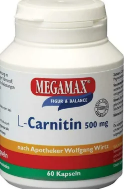 Megamax L Carnitin 500 mg 60 Kapseln