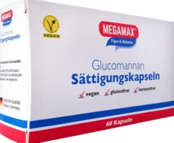 Megamax Sättigungskapseln Glucomannan 60 Stück