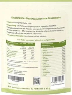 Megamax Veganes Erbsen Protein 400 G Pulver