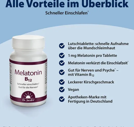Melatonin B12 Dr.Jacob s 60 Tabletten