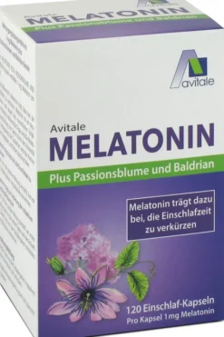 Melatonin+Passionsblume+Baldrian 120 Kapseln