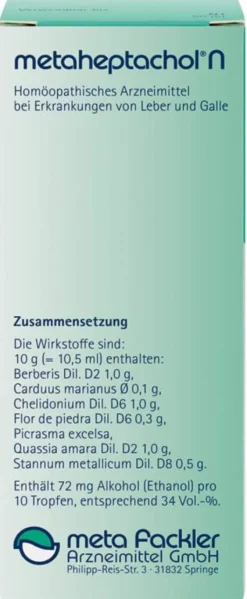 Metaheptachol N 100 ml Tropfen