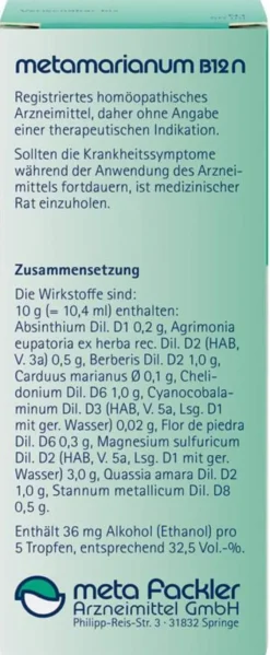 Metamarianum B12 N 50 ml Tropfen