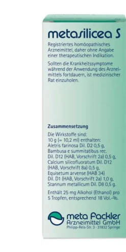 Metasilicea S 100 ml Tropfen