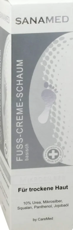 Mikrosilber Sanamed Fußcremeschaum