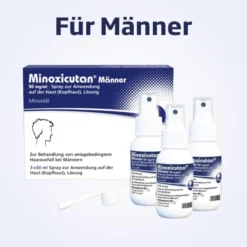 Minoxicutan Männer 50 mg je ml Spray 3 x 60 ml