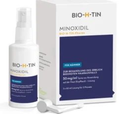 Minoxidil Bio-H-Tin Pharma 50 mg Pro ml Spray Für Männer 3 X 60...