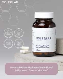 MoleQlar Longevity Hyaluron 60 Kapseln