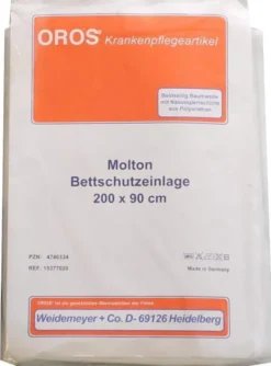 Molton Bettschutz Einlage 200x90cm