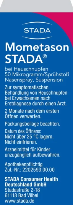 Mometason Stada Heuschnupfenspray 18 g