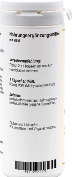Msm Kapseln 500 mg 100 Kapseln