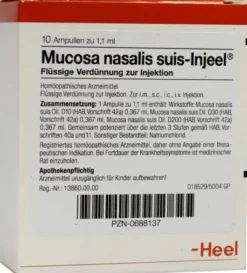 Mucosa Nasalis Suis Injeele Ampullen 10 Ampullen
