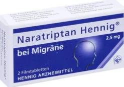 Naratriptan Henning bei Migräne 2,5 mg 2 Filmtabletten