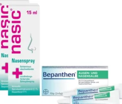 Nasic Nasenspray 2 x 15 ml + Bepanthen Augen- und Nasensalbe 10 g