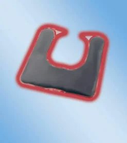 Naturmoor-Gel Nackenkissen rot mit Veloursbezug