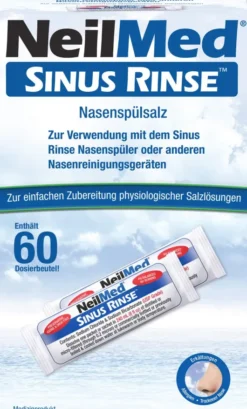 Neilmed Sinus Rinse Nasendusche + Nasenspülsalz 60 Dosierbeutel