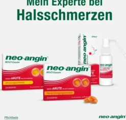Neo angin Benzydamin Honig - Orange 20 Lutschtabletten