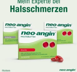 Neo Angin Halstabletten Kirsche zuckerfrei 2 x 24 Stück