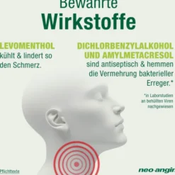 Neo Angin Halstabletten Kirsche zuckerfrei 2 x 24 Stück