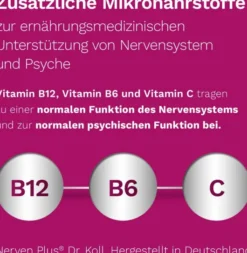Nerven Plus Dr.Koll Gemmo Komplex Vitamin B12 B6 Tropfen 50 ml