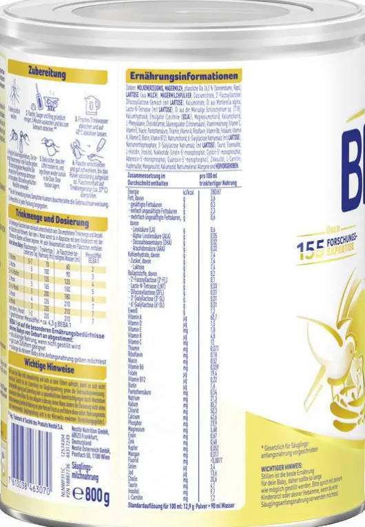 Nestle Beba Expert Ha Pre Trinkfertig 8 X 200 ml