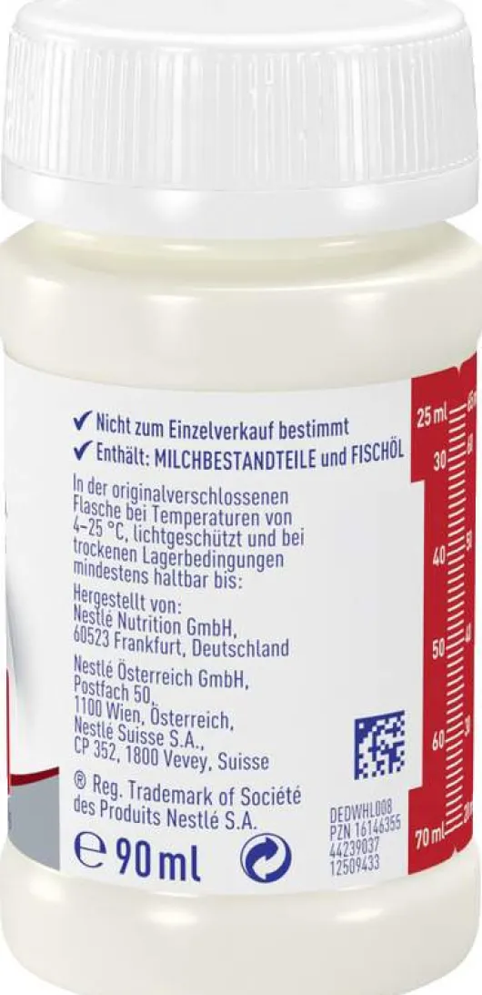 Nestle Beba Frühgeborenen Nahrung Stufe 1 Flüssig 32 X 90 ml