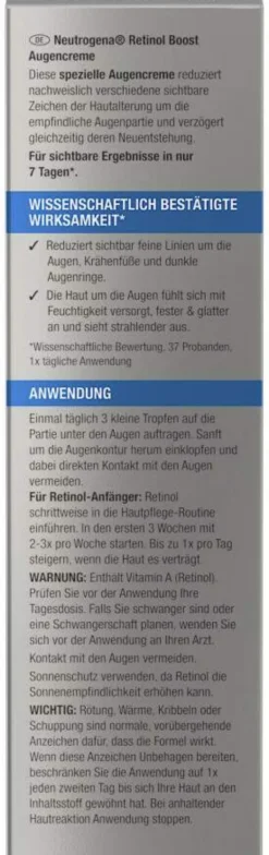 Neutrogena Anti-Age Retinol Boost Augencreme 15ml