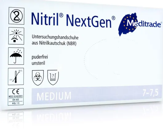 Nitril 100 Einmal Handschuhe Puderfrei Mittel