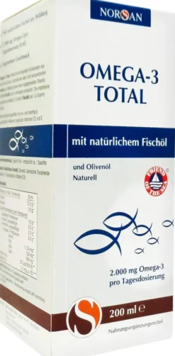 Norsan Omega-3 Total Naturell Flüssig 200 ml