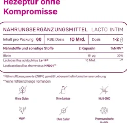 nupure Lacto Intim 60 magensaftresistente Kapseln