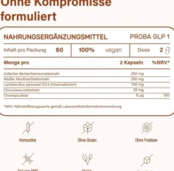 NUPURE proba GLP-1 Stoffwechsel PRO 60 magensaftresistente Kapseln