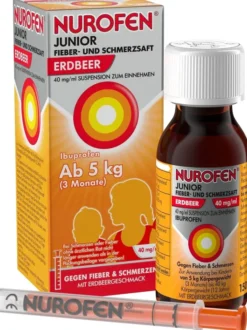 Nurofen Junior Fieber- & Schmerzsaft 40 mg pro 1 ml Erdbeere 150 ml