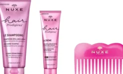 NUXE Hair Prodigieux Glanz-Shampoo 200 ml + NUXE Hair Prodigieux Leave-In Haarpflege 100 ml + gratis Kamm 1 Stück