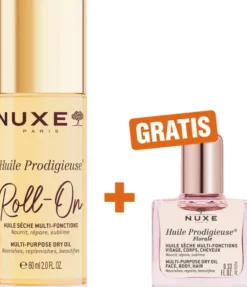 NUXE Huile Prodigieuse Roll-on 60 ml + gratis Huile Prodigieuse Florale 10 ml
