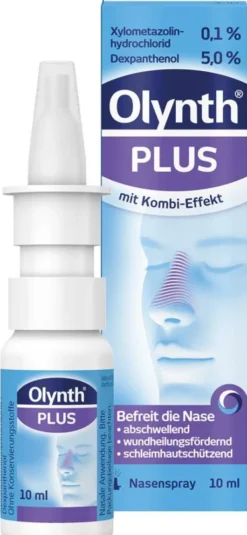 Olynth Plus 0,1 % und 5 % für Erwachsene Nasenspray o.K. 10 ml