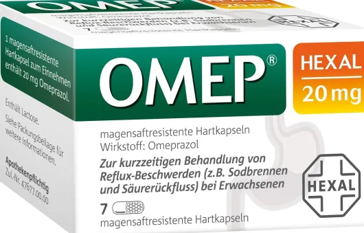 Omep Hexal 20 mg 7 magensaftresistente Kapseln