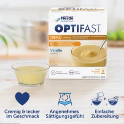 Optifast Creme Vanille 8 X 55 G Pulver