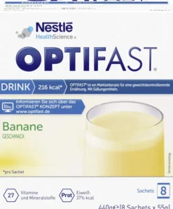 Optifast Drink Banane 8 X 55 G Pulver