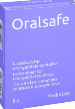 Oral Safe Latexschutztuch Vanille 8 Stk